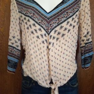 Floral boho style top